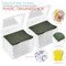 Sorbus Art Supplies Storage Containers - Clear Plastic Stackable Storage Box with Snap-Tight Closures for Crafts, Board Games, Photos - Made in the USA